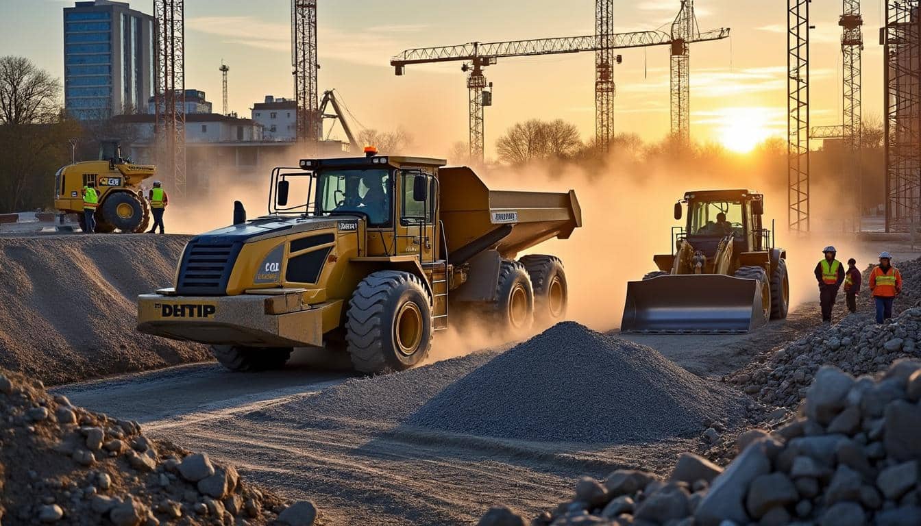 Illustration: Comprendre le rôle essentiel des engins du BTP sur un chantier