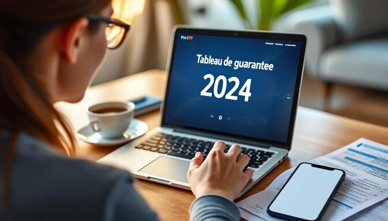 Illustration: Où et comment accéder au tableau de garantie Pro BTP au format PDF en 2024 ?